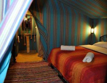 luxury tent with ensuite bathroom